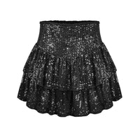 African high waist sequin mini skirt by MANDOTOS INTERNATIONAL, featuring colorful dashiki-style design and summer-ready style.
