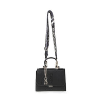 Black Steve Madden LATTUCA chic crossbody bag with adjustable strap and sleek design, perfect for stylish everyday use.