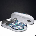 Unisex beach and outdoor slippers by MANDOTOS INTERNATIONAL, featuring comfortable slip-on design and durable rubber soles.