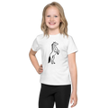 Kids full print comfort tee by MANDOTOS featuring colorful cartoon characters on soft fabric for everyday wear.