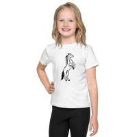 Kids full print comfort tee by MANDOTOS featuring colorful playful design on soft fabric.