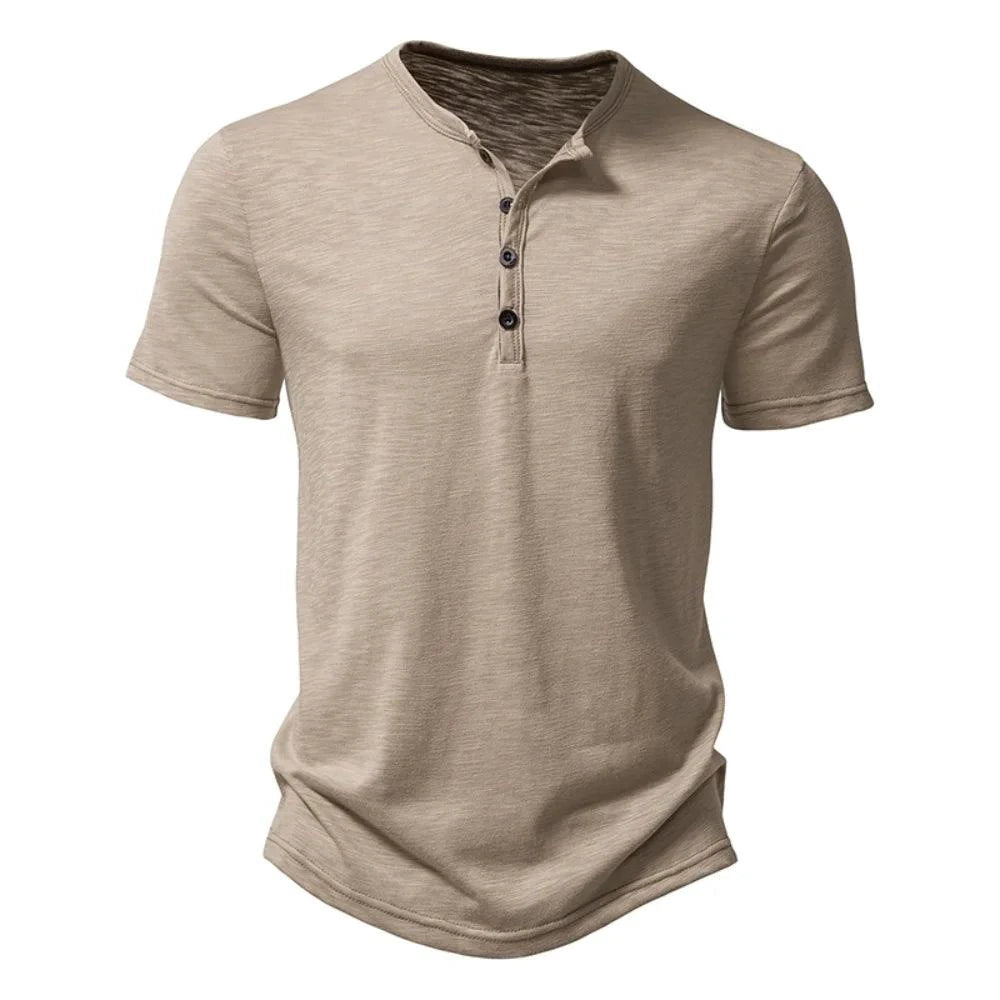Mandotos King Billion men's knit top for spring and summer, breathable lightweight casual wear, shown in a relaxed fit style.