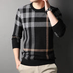 Mandotos men's knitwear casual crew neck sweater, featuring a comfortable fit and classic design, ideal for everyday wear.