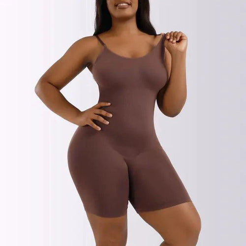Mandotos ladies' curve-enhancing shaper bodysuit, form-fitting with smooth fabric, designed to shape and support the waist and hips.