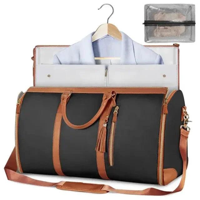 Mandotos Ladies' Spacious Journey Duffle bag with large main compartment, sturdy handles, and durable fabric for travel.