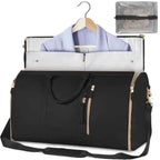 Mandotos Ladies' Spacious Journey Duffle bag in black with sturdy handles and zip closure, ideal for travel and weekend trips.