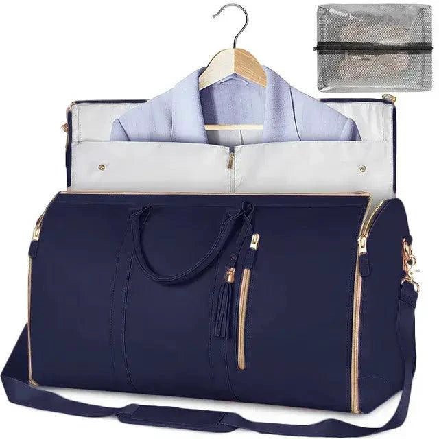 Mandotos ladies' spacious journey duffle bag with multiple compartments and sturdy handles, ideal for travel and weekend trips.