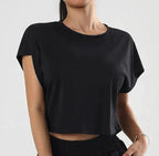 Mandotos Ladies' Summer Breeze Tee in light fabric, featuring a relaxed fit and short sleeves, perfect for warm weather.