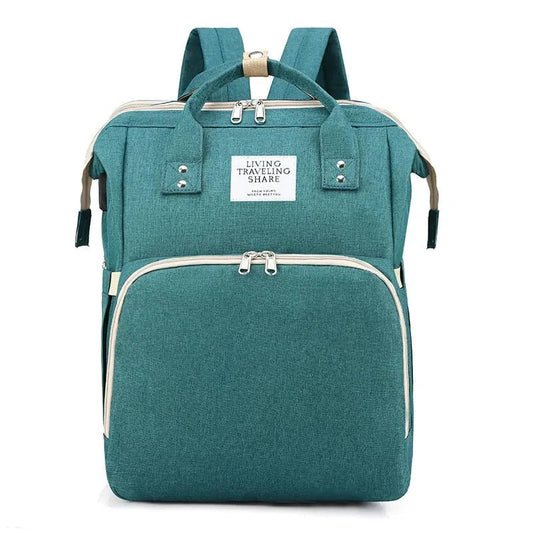Large-capacity Mommy Bag by MANDOTOS with multiple compartments, durable fabric, and adjustable straps for moms on the go.