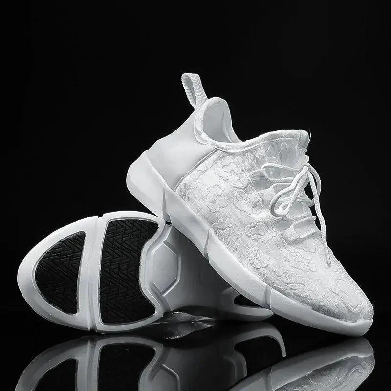 Mandotos LED fiber optic shoes with glowing light-up soles and vibrant color display for stylish nighttime wear