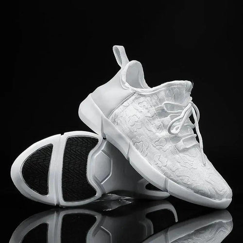 Mandotos LED fiber optic shoes with illuminated soles and colorful light display, stylish footwear for night wear.