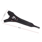 Mandotos LED fingerless adventure glove with built-in light, black fabric, designed for outdoor activities and nighttime use.