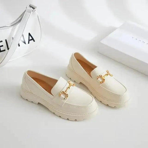 Mandotos women's loafers showing classic slip-on design with smooth leather finish and comfortable sole.