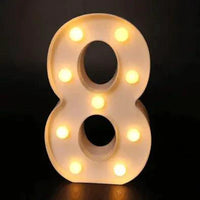Mandotos luminous letter lights spelling out decorative illuminated signs for home or event decor.