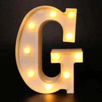 Mandotos luminous letter lights spelling out a word, glowing softly in a cozy, modern room decor setting.