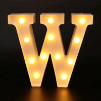 Mandotos luminous letter lights spelling out decorative alphabet letters for room decor or ambient lighting.