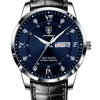 Mandotos luminous men's waterproof dual calendar watch with luminous hands and digital date display, suitable for everyday wear.