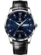 Mandotos luminous men's waterproof dual calendar watch with luminous hands and digital date display, suitable for everyday wear.