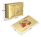 Mandotos Luxe Golden Silver Poker Cards featuring elegant gold and silver design, perfect for high-stakes card games and collectors.