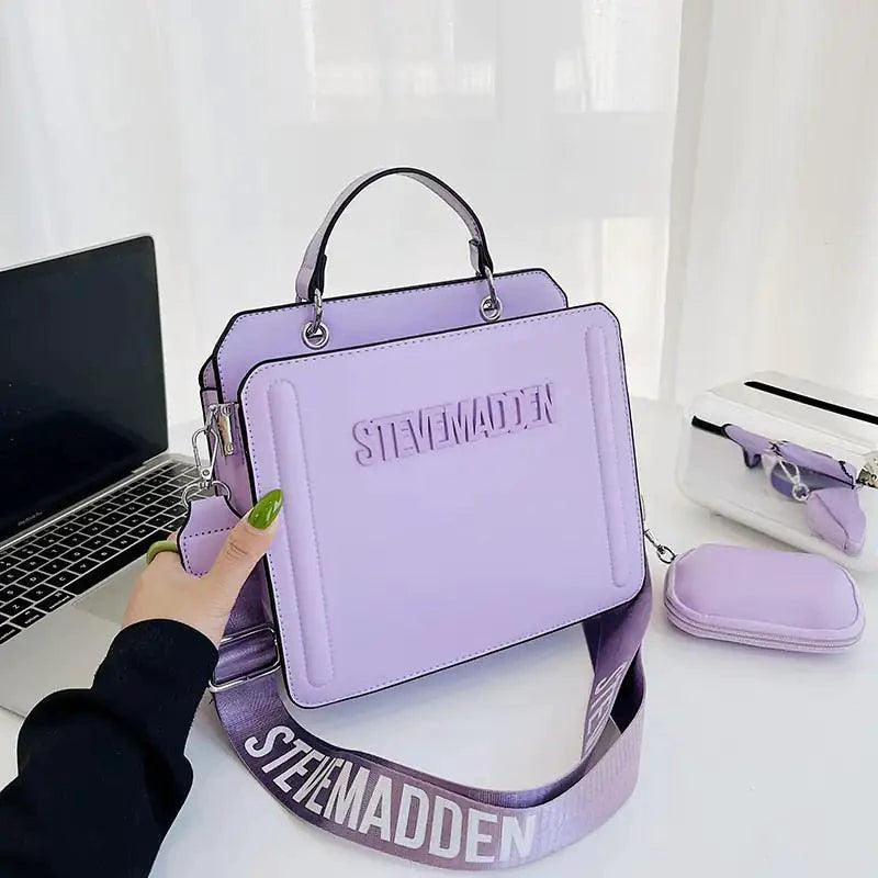 Mandotos Luxe women's shoulder purse with sleek design, featuring a top handle and spacious interior for stylish everyday use.