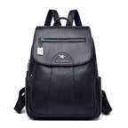 Mandotos luxury embossed leather backpack with sleek design, featuring textured surface and sturdy straps for stylish everyday use.