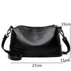 Luxury genuine leather handbag by MANDOTOS featuring sleek design and high-quality craftsmanship.