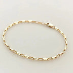 Handcrafted luxury gold chain bracelet by MANDOTOS featuring intricate links and a polished finish.
