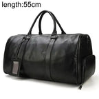 Luxury Leather Traveler bag by MANDOTOS, showcasing high-quality leather and stylish design for travel and everyday use.