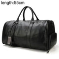 Luxury leather traveler bag by MANDOTOS, featuring sleek design, sturdy handles, and high-quality craftsmanship for stylish travel.