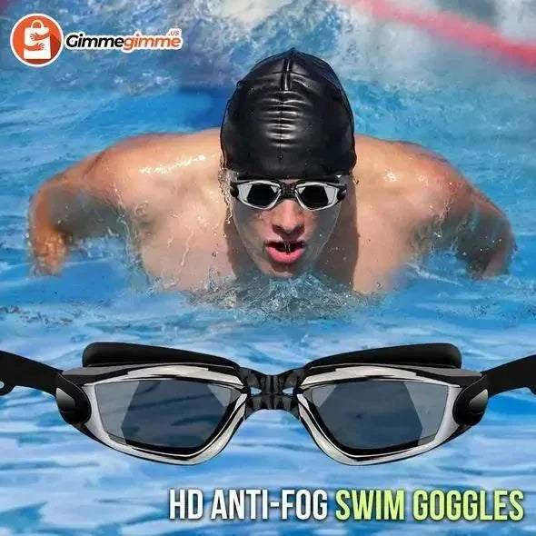 Mandotos ClearView HD swim goggles with clear lenses, adjustable straps, and a comfortable fit for swimming and water activities.