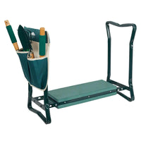 MANDOTOS Comfort Gardener Kneeler and Garden Stool, ergonomic foldable design for gardening kneeling and back support.