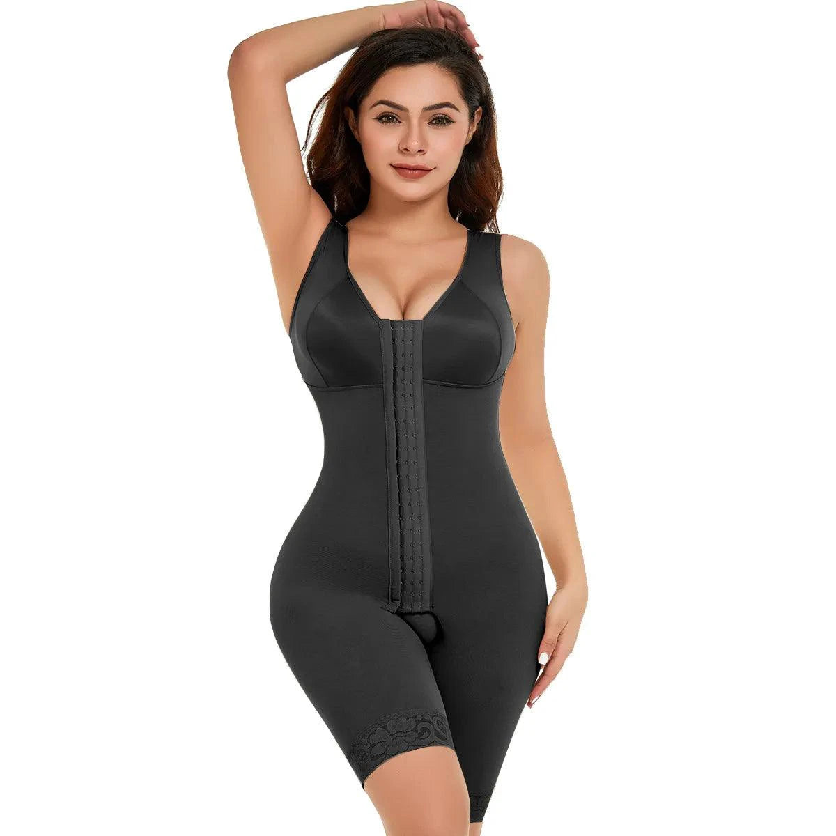 Mandotos Core Sculpting Bodysuit with abdominal tightening and butt lift, designed for shaping and enhancing curves.