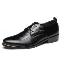 Men's casual leather shoes by MANDOTOS, featuring classic design with brown leather finish and comfortable slip-on style.