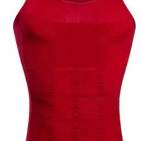 Mandotos men's contour shaper vest showing a close-up of the fitted, seamless design and smooth fabric for body shaping.