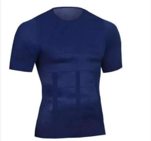 Mandotos men's contour shaper vest showing a snug fit, designed to enhance body shape and provide comfortable compression.