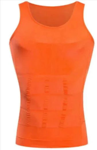 Men's contour shaper vest by MANDOTOS, showcasing a sleek black vest designed to enhance body shape and provide a comfortable fit.
