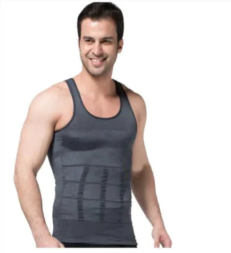 Mandotos men's contour shaper vest designed to enhance chest and waist with a comfortable, form-fitting fit.