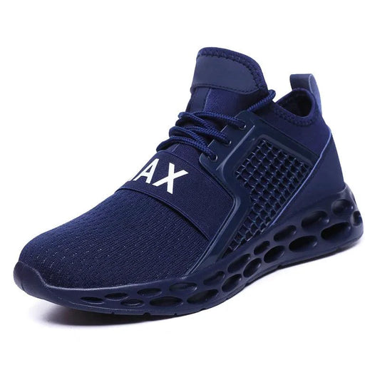 Mandotos men's cushioned running shoes with breathable mesh upper, supportive midsole, and lightweight design for comfort and performance.