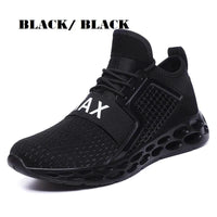 Mandotos men's cushioned running shoes with breathable mesh upper and supportive sole, designed for comfort and performance during runs.