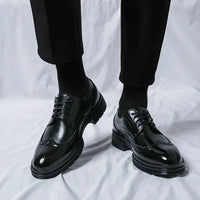 Men's elegant breathable tassel loafers by MANDOTOS, featuring leather upper, tassel details, and comfortable slip-on design.