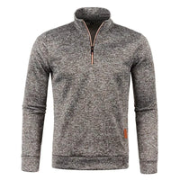 Men's MANDOTOS half-zip turtleneck sweatshirt, cozy and stylish for fall, featuring a half zipper and comfortable fit.
