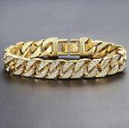 Men's gold chain bracelet by MANDOTOS featuring a sleek, luxe design with polished links for a stylish accessory.