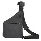 Mandotos men's multifunctional shoulder bag with sports chest pack design, featuring multiple compartments and adjustable straps.