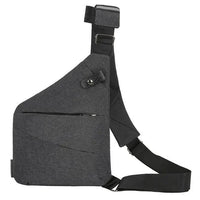 Men's multifunctional shoulder bag by MANDOTOS, sports chest pack with multiple compartments and adjustable strap for active use.