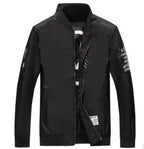 Men's reversible flight jacket by MANDOTOS, suitable for autumn and winter, showing the jacket's dual-sided design and lightweight material.