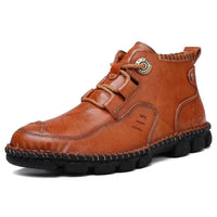 Men's stylish ankle boots by MANDOTOS, featuring sleek design and leather material, perfect for casual and semi-formal wear.