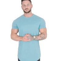Men's summer muscle T-shirt by MANDOTOS, designed for gym workouts, featuring a sleeveless fit and athletic style.