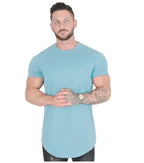 Men's summer muscle T-shirt by MANDOTOS, designed for gym workouts, featuring a sleeveless fit and athletic style.