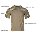 Mandotos men's camouflage tactical shirt with breathable fabric, suitable for hunting, outdoor activities, and workouts.
