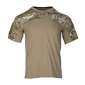 Mandotos men's camouflage tactical combat T-shirt with breathable fabric, suitable for hunting, outdoor activities, and workouts.